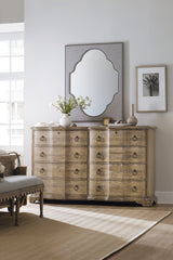 Hooker Furniture Boheme Nourmand Linen Wrapped Mirror 5750-90008-GRY