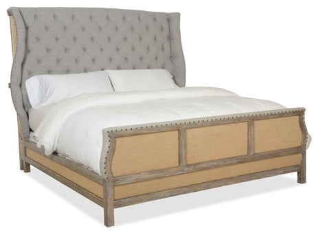 Hooker Furniture Boheme Bon Vivant De-Constructed King Uph Bed 5750-90166-MWD