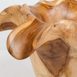 Teak Flow Outdoor Bowl, Natural
