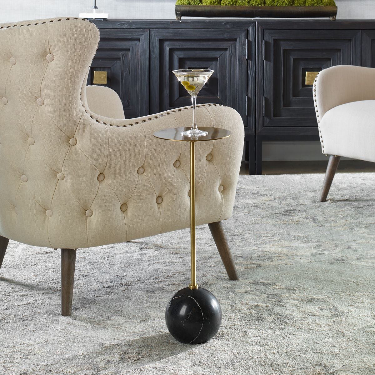 Gimlet Drink Table, Black