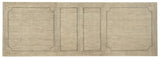 Hooker Furniture Ciao Bella 84in Trestle Table w/ 2-18in Leaves-Flaky White/Black 5805-75200-80