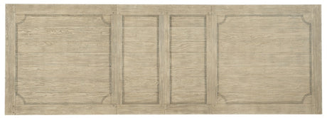 Hooker Furniture Ciao Bella 84in Trestle Table w/ 2-18in Leaves-Flaky White/Black 5805-75200-80