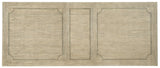 Hooker Furniture Ciao Bella 84in Trestle Table w/ 2-18in Leaves-Flaky White/Black 5805-75200-80