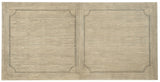 Hooker Furniture Ciao Bella 84in Trestle Table w/ 2-18in Leaves-Flaky White/Black 5805-75200-80