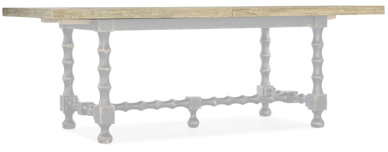 Ciao Bella 84in Trestle Table Top w/ 2-18in Leaves 5805-75200T-80