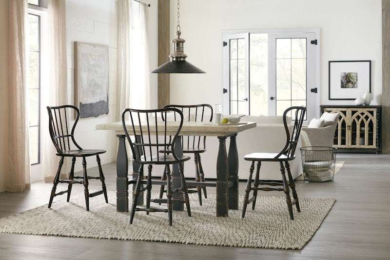 Hooker Furniture Ciao Bella Spindle Back Counter Stool-Black 5805-75351-99