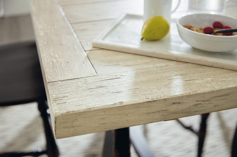 Hooker Furniture Ciao Bella Friendship Table- Flaky White/Black 5805-75206-80