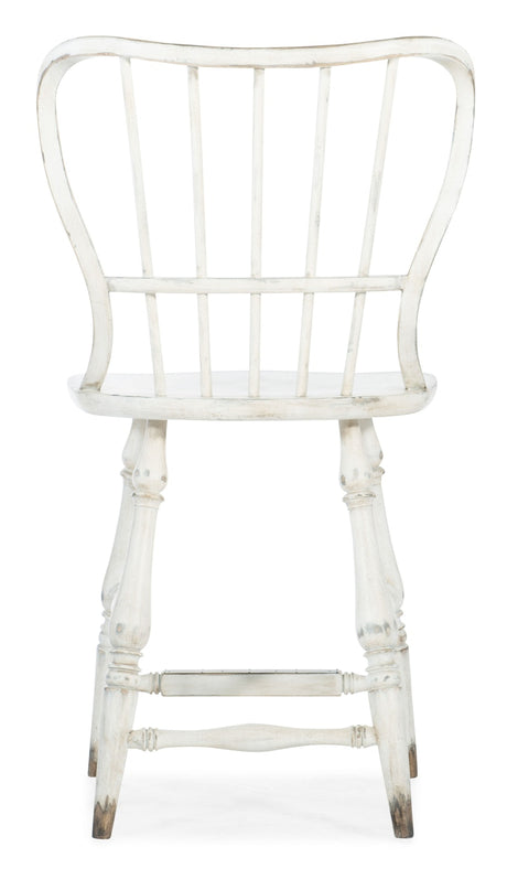 Hooker Furniture Ciao Bella Spindle Back Counter Stool-White 5805-75351-02