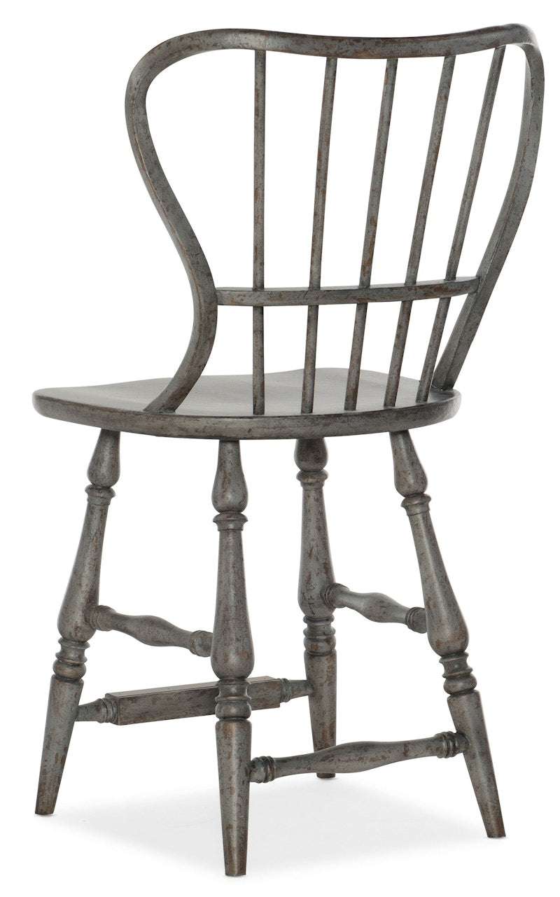 Hooker Furniture Ciao Bella Spindle Back Counter Stool-Speckled Gray 5805-75351-96