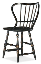 Hooker Furniture Ciao Bella Spindle Back Counter Stool-Black 5805-75351-99