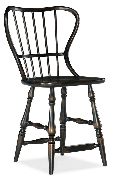 Hooker Furniture Ciao Bella Spindle Back Counter Stool-Black 5805-75351-99