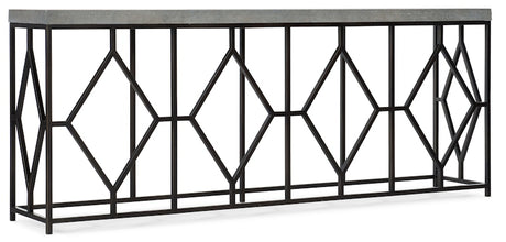 Hooker Furniture Ciao Bella Metal and Faux Concrete Console Table 5805-85002-00