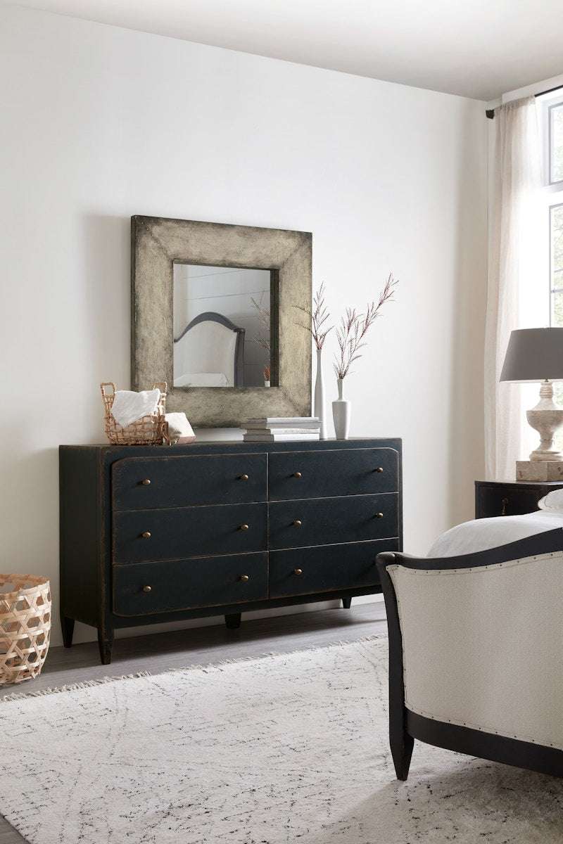 Hooker Furniture Ciao Bella Six-Drawer Dresser- Black 5805-90002-99