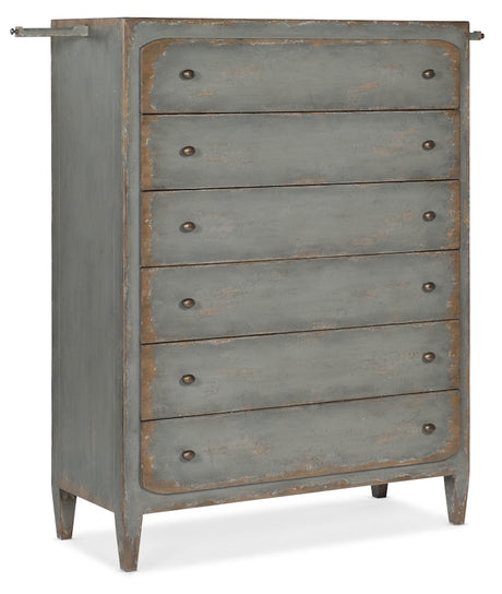 Hooker Furniture Ciao Bella Six-Drawer Chest- Speckled Gray 5805-90010-95
