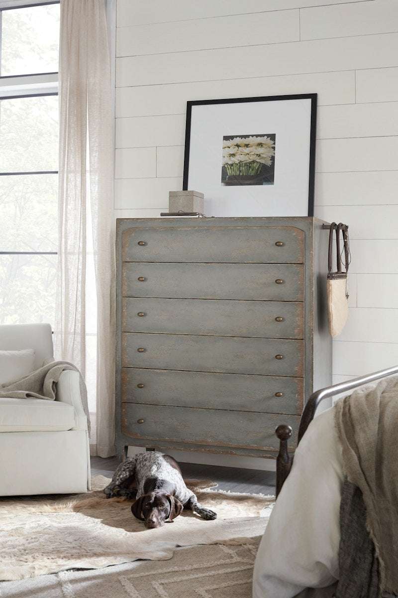 Hooker Furniture Ciao Bella Six-Drawer Chest- Speckled Gray 5805-90010-95