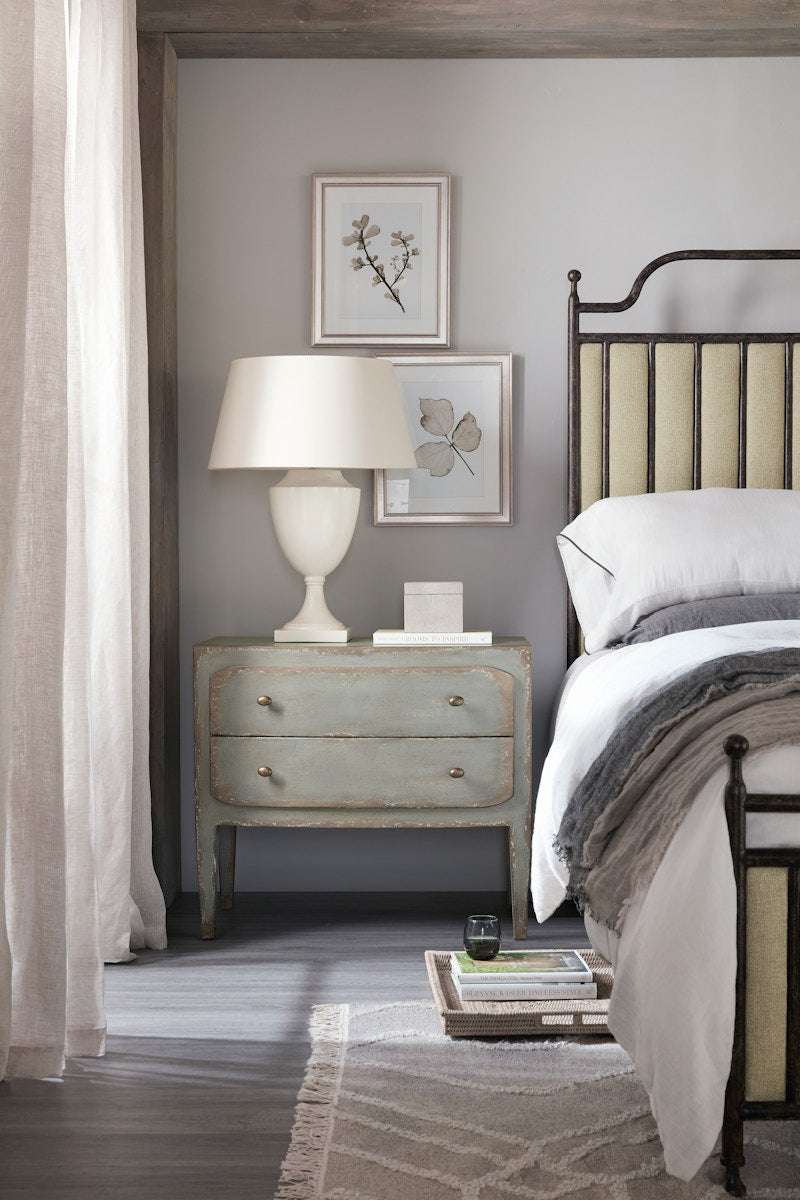 Hooker Furniture Ciao Bella Two-Drawer Nightstand- Speckled Gray 5805-90016-95