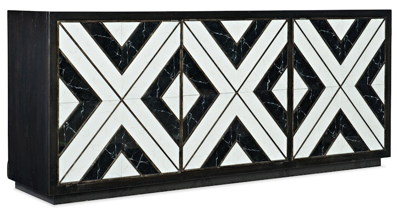 Hooker Furniture Sanctuary Noir Et Blanc Entertainment Console 5875-55480-00