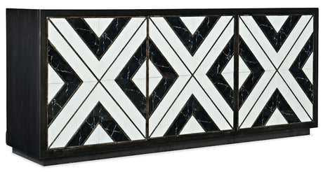 Hooker Furniture Sanctuary Noir Et Blanc Entertainment Console 5875-55480-00