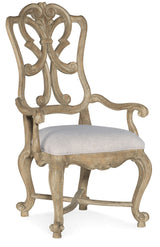 Hooker Furniture Castella Wood Back Arm Chair-2 per ctn/price ea 5878-75401-80