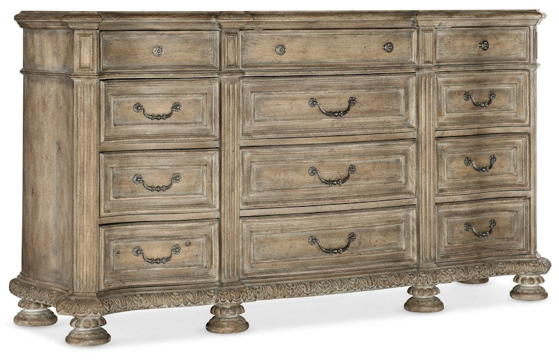 Hooker Furniture Castella Twelve Drawer Dresser 5878-90002-80