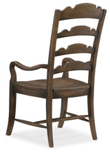 Hooker Furniture Hill Country Twin Sisters Ladderback Arm Chair - 2 per carton/price ea 5960-75300-BRN