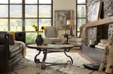 Hooker Furniture Luckenbach Metal and Stone End Table 5960-80113-MTL