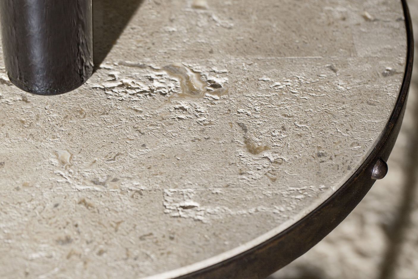 Hooker Furniture Luckenbach Metal and Stone End Table 5960-80113-MTL
