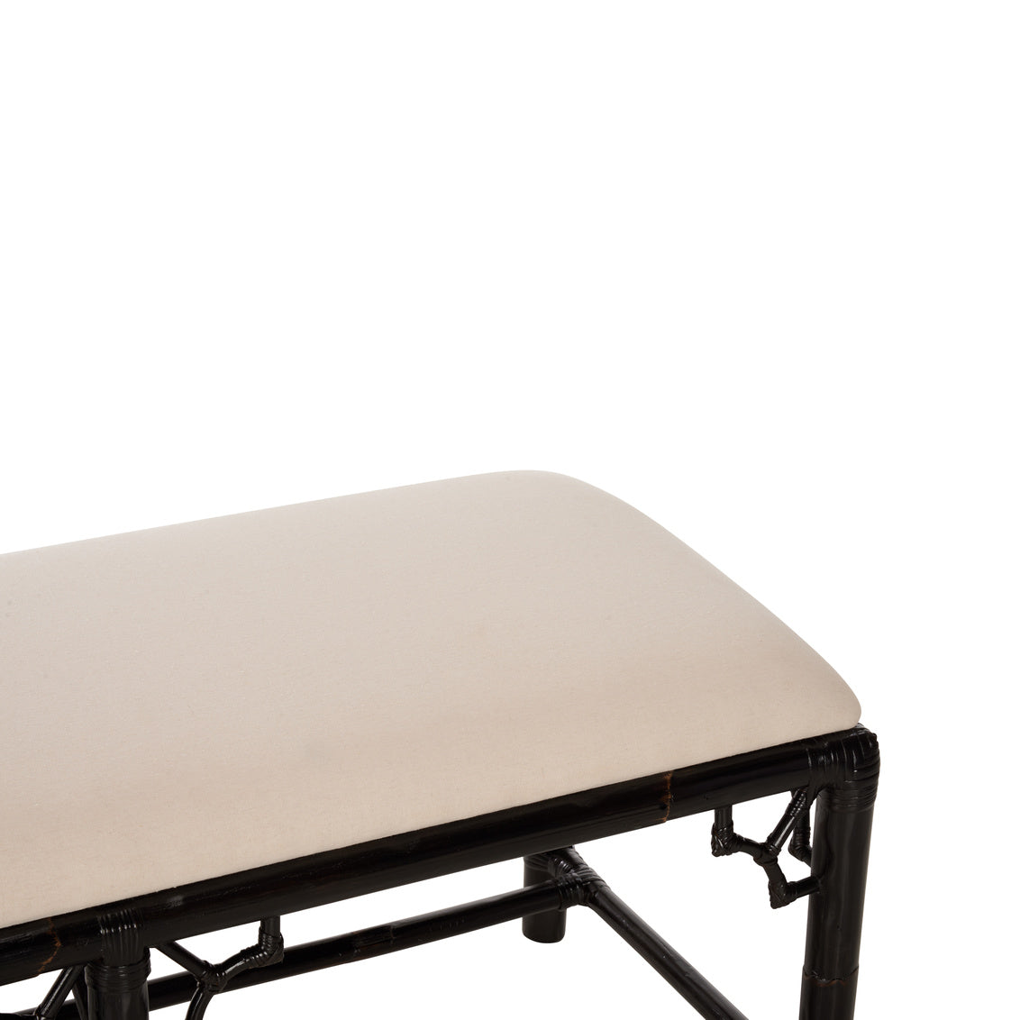 Chippendale Bamboo Bench - Cracked Pepper