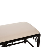 Chippendale Bamboo Bench - Cracked Pepper