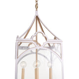 Quatrefoil Lantern - White