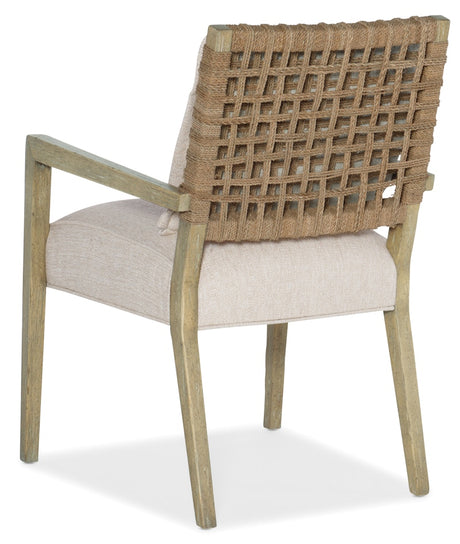 Hooker Furniture Surfrider Woven Back Arm Chair-2 per ctn/price ea 6015-75301-80