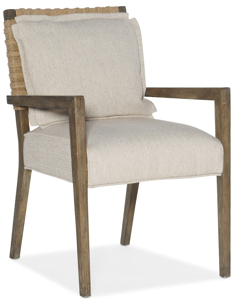 Hooker Furniture Sundance Woven Back Arm Chair-2 per ctn/price ea 6015-75301-89