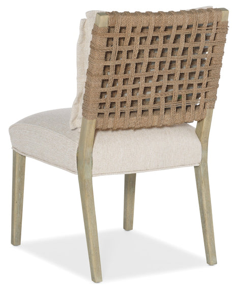 Hooker Furniture Surfrider Woven Back Side Chair-2 per ctn/price ea 6015-75311-80