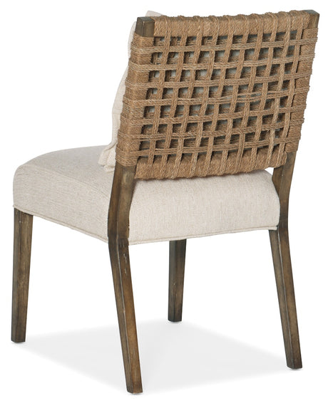 Hooker Furniture Sundance Woven Back Side Chair-2 per ctn/price ea 6015-75311-89