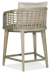 Hooker Furniture Surfrider Barrel Back Counter Stool 6015-75350-80