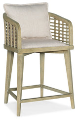 Hooker Furniture Surfrider Barrel Back Counter Stool 6015-75350-80