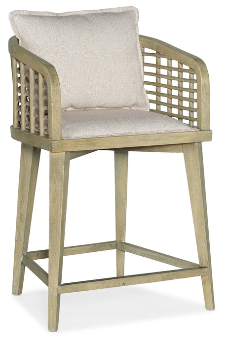 Hooker Furniture Surfrider Barrel Back Counter Stool 6015-75350-80