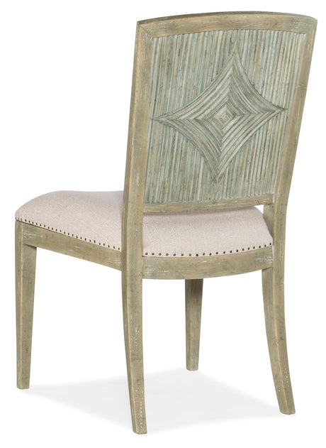 Hooker Furniture Surfrider Carved Back Side Chair-2 per ctn/price ea 6015-75411-80