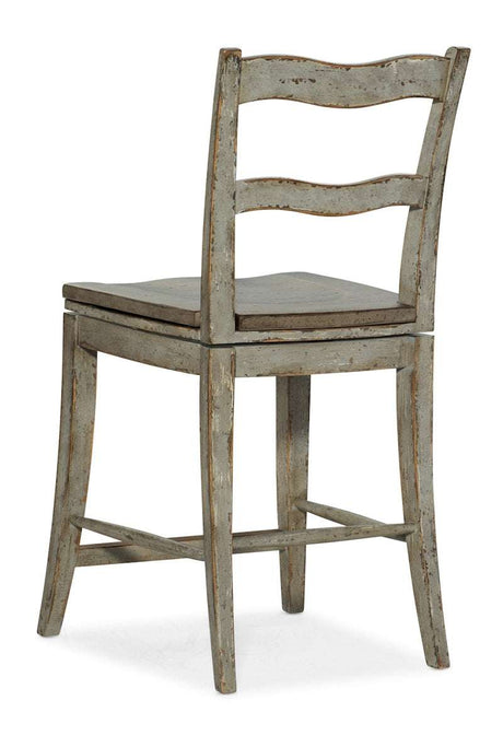 Hooker Furniture Alfresco La Riva Ladder Back Swivel Counter Stool 6025-75350-90