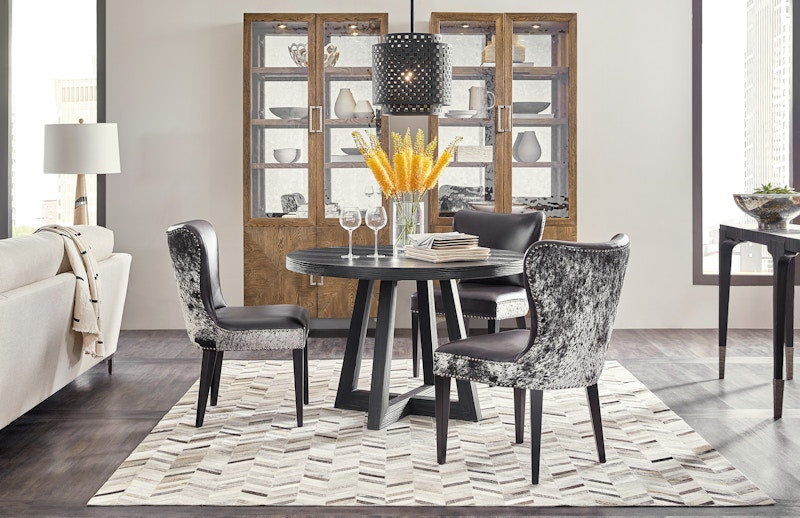 Hooker Furniture Chapman Shou Sugi Ban Petite Round Dining Table 6033-75201-99
