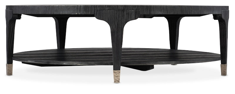 Hooker Furniture Chapman Shou Sugi Ban Round Cocktail Table 6033-80111-99