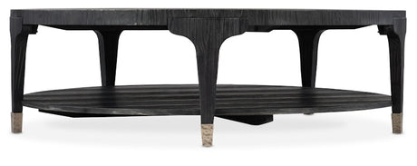 Hooker Furniture Chapman Shou Sugi Ban Round Cocktail Table 6033-80111-99