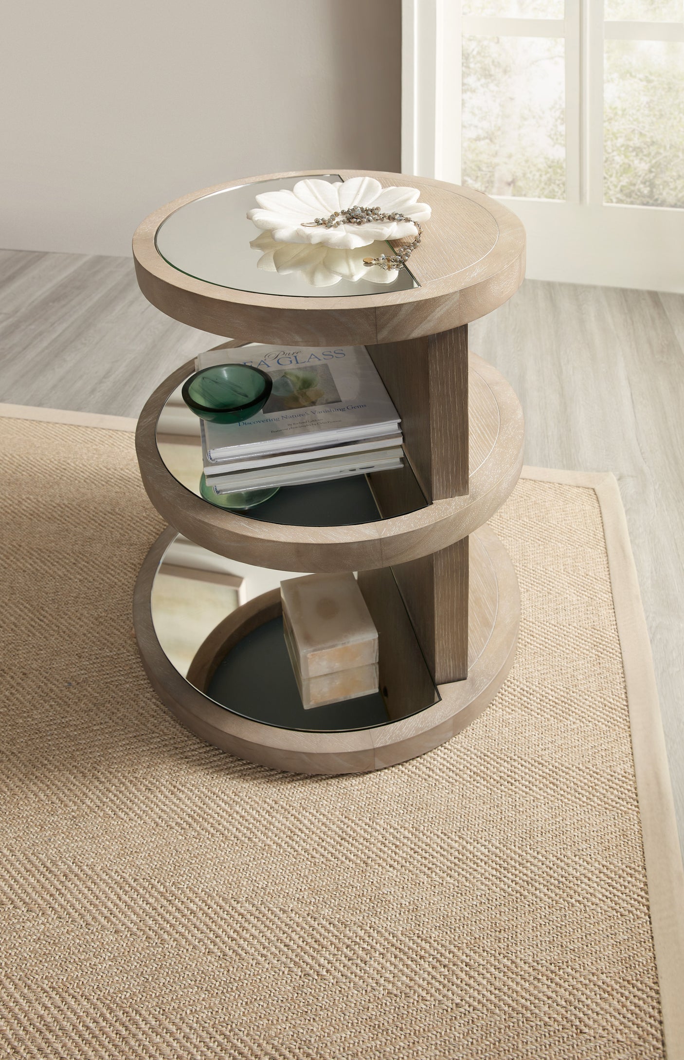 Hooker Furniture Affinity Round End Table 6050-80114-GRY