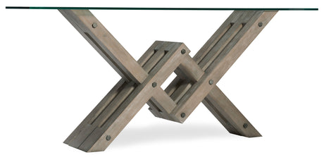 Hooker Furniture Affinity Glass Top Accent Console 6050-85001-GRY