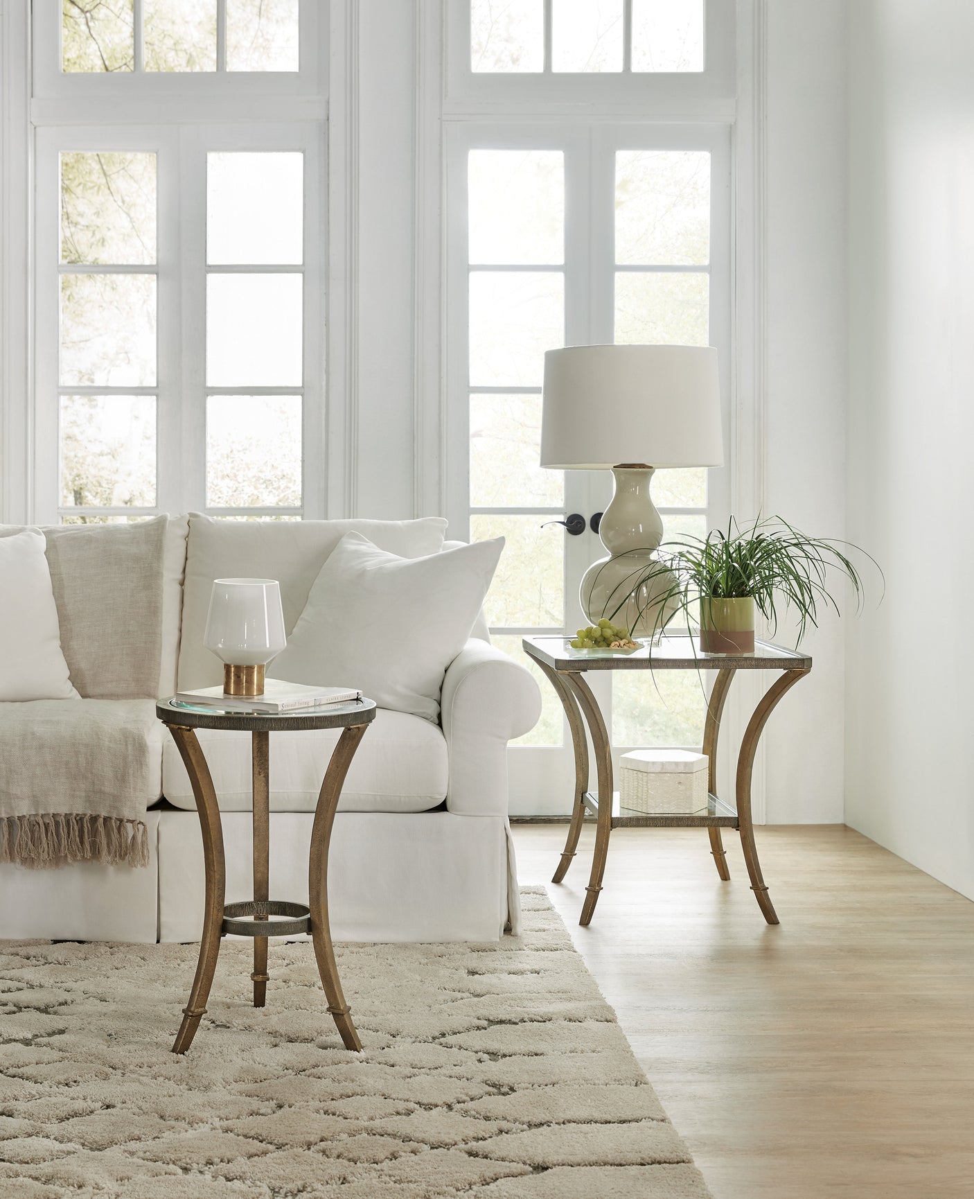 Hooker Furniture Round Accent Martini Table 6080-50001-MTL