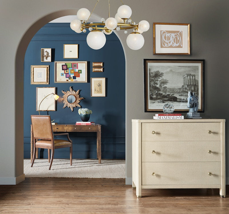 Hooker Furniture Archives Raffia Three-Drawer Chest 6123-90110-05