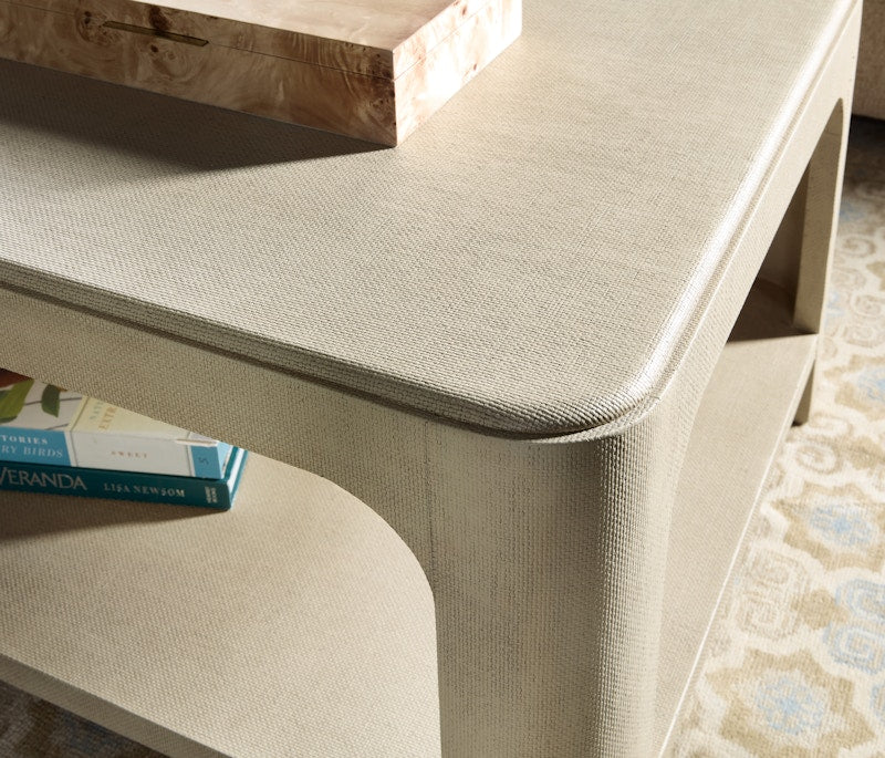Hooker Furniture Archives Raffia Rectangle Cocktail Table 6123-80110-05
