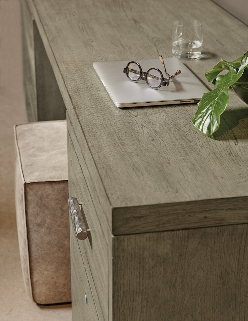 Hooker Furniture Linville Falls Desk - 72in Top-2 Small Files 6150-10904-85