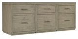 Hooker Furniture Linville Falls Credenza - 72in Top-3 Small Files 6150-10905-85