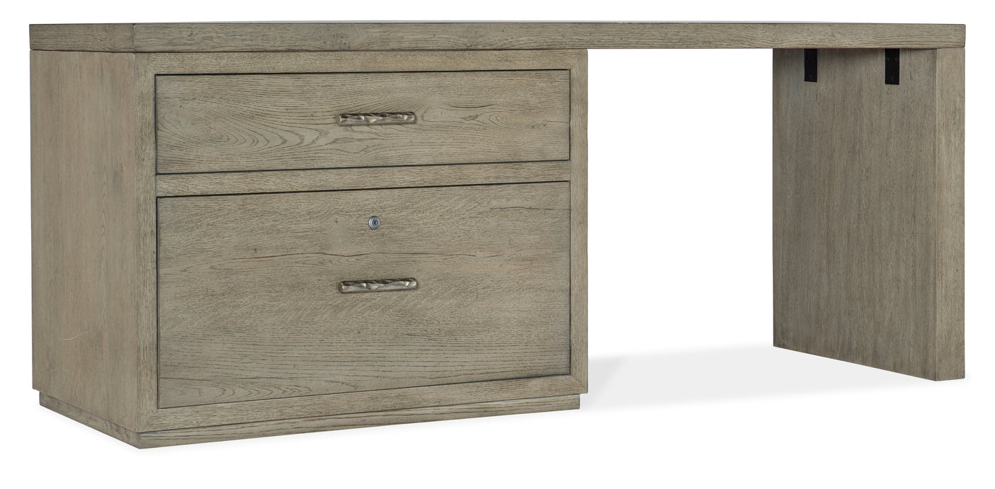 Hooker Furniture Linville Falls Desk - 72in Top-Lateral File and Leg 6150-10908-85